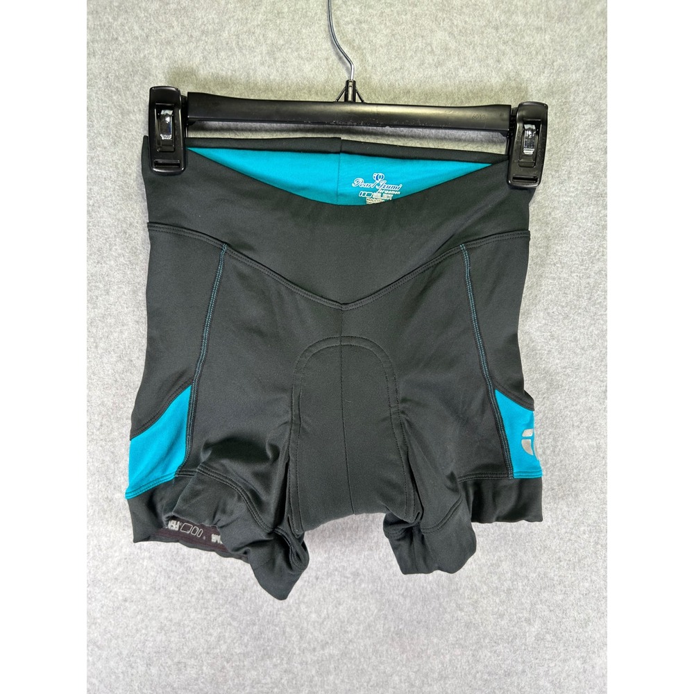 Pearl Izumi Select Women Cycling Shorts Black Teal Padded Bike Shorts Small